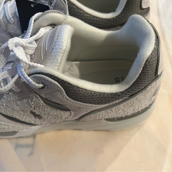 POLO RALPH LAUREN SUEDE LEATHER Blend Trackster 200 Sneakers Hairy Size US 11 - Picture 10 of 13